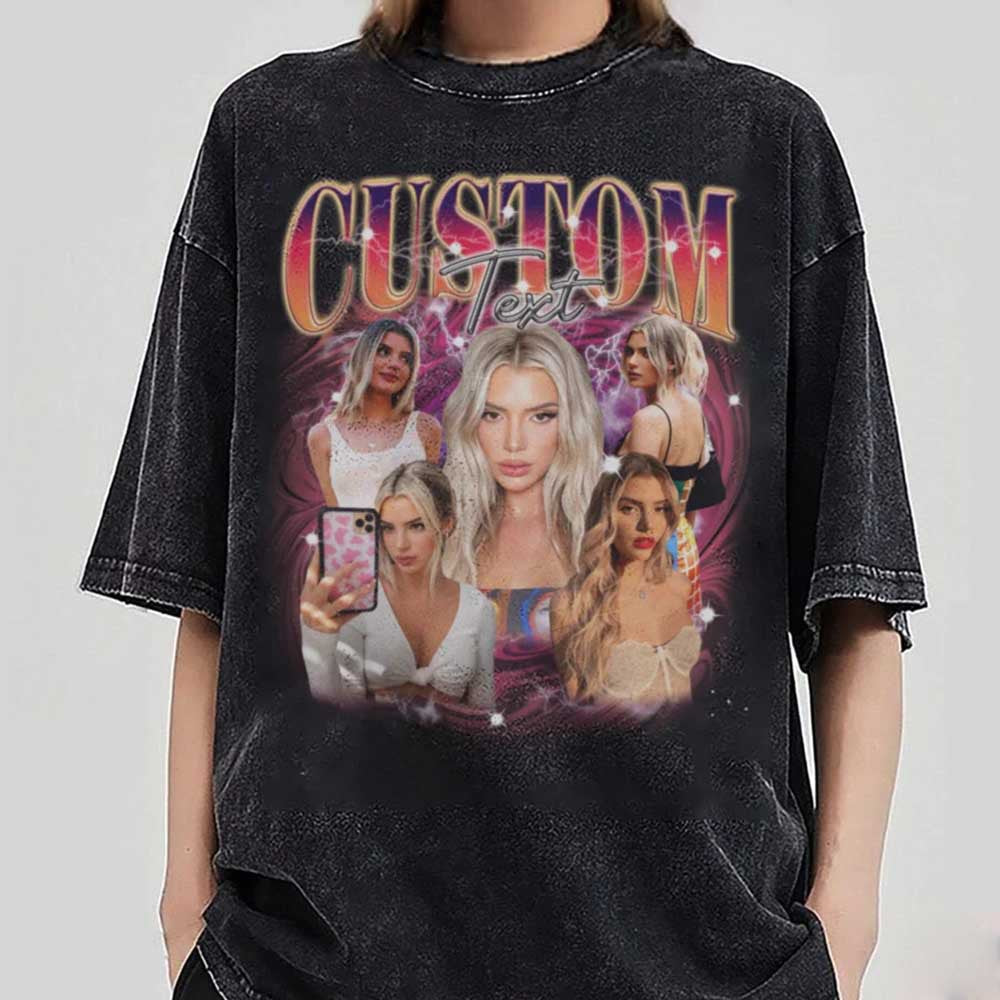 Custom Bootleg Rap Tee, Custom Photo Shirt, Retro Custom Bootleg Rap Tee, Custom Your Photo, Insert Your Design, Vintage Graphic 90s Tshirt