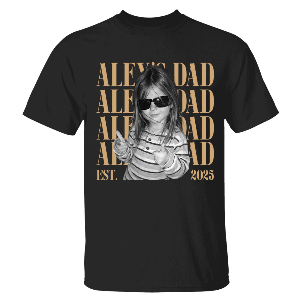 Classic Custom Dad Vintage Photo Shirt: Personalized Fathers Day Shirt With Kids Photo, Funny Dad Shirt, Best Dad Ever Shirt, New Dad Gift T24