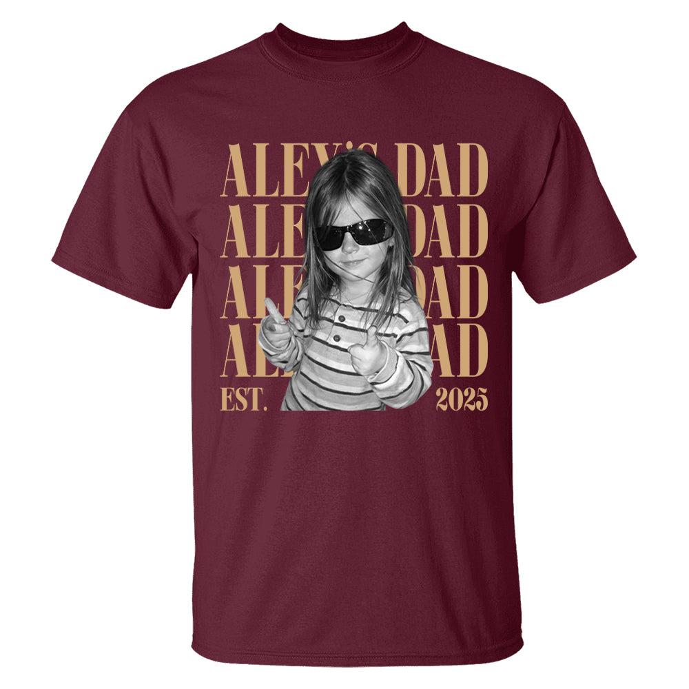 Classic Custom Dad Vintage Photo Shirt: Personalized Fathers Day Shirt With Kids Photo, Funny Dad Shirt, Best Dad Ever Shirt, New Dad Gift T24