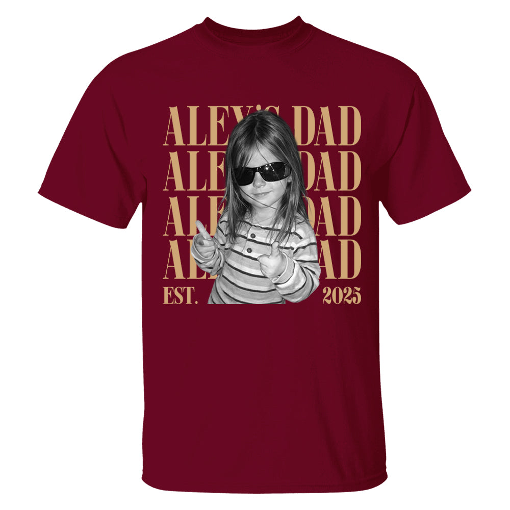 Classic Custom Dad Vintage Photo Shirt: Personalized Fathers Day Shirt With Kids Photo, Funny Dad Shirt, Best Dad Ever Shirt, New Dad Gift T24
