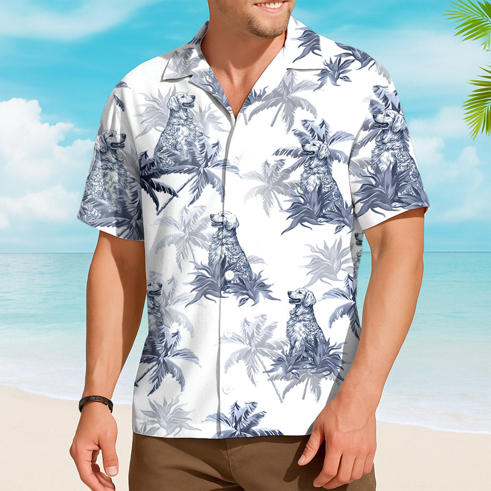 Custom Dog Toile De Jouy Style, Personalized Hawaiian Shirt, Summer Vacation Gift A2110 Tm01