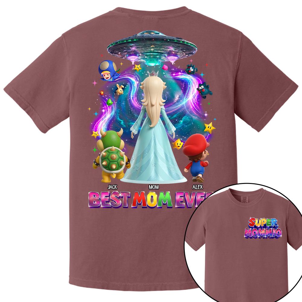 Galaxy Space Super Mommio Custom Shirt, Gift For Mom L0411 