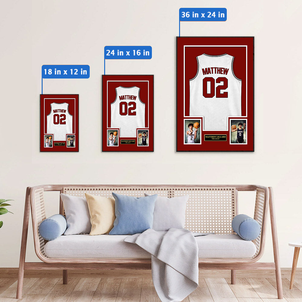 Custom Poster Canvas Basketball Jersey For Basketball Lovers, Custom Canvas Print For Basketball Players Pt99