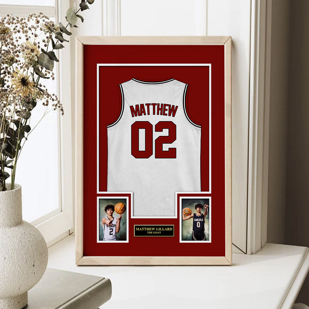 Custom Poster Canvas Basketball Jersey For Basketball Lovers, Custom Canvas Print For Basketball Players Pt99