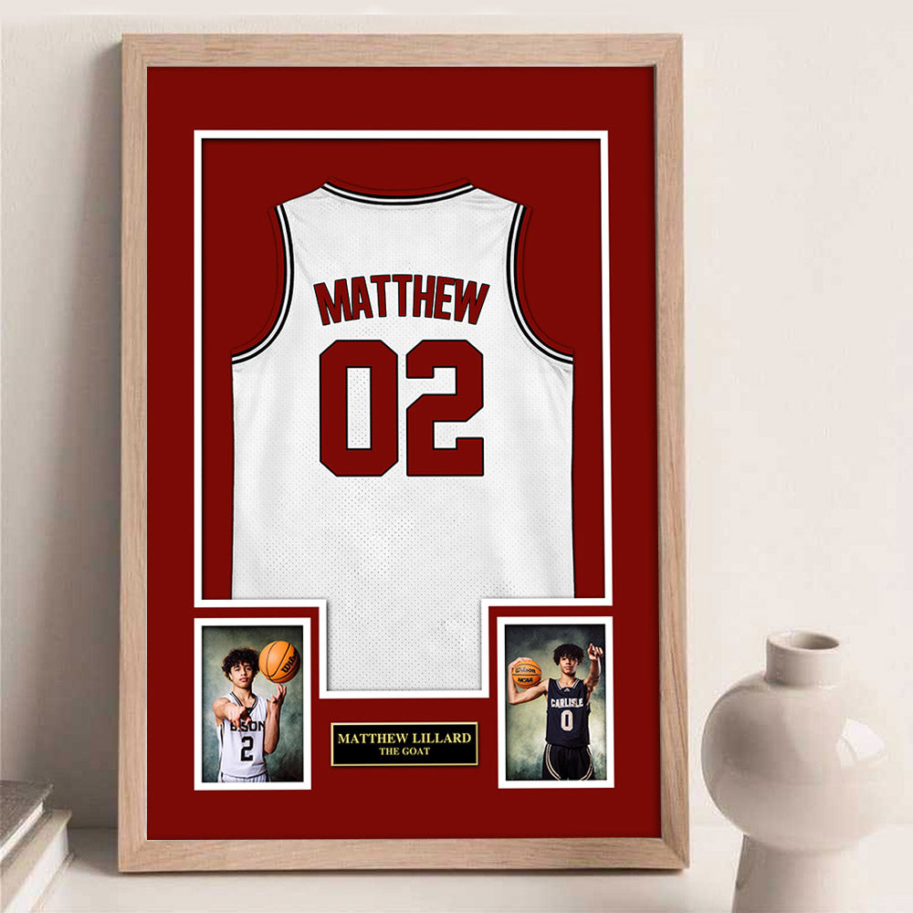 Custom Poster Canvas Basketball Jersey For Basketball Lovers, Custom Canvas Print For Basketball Players Pt99