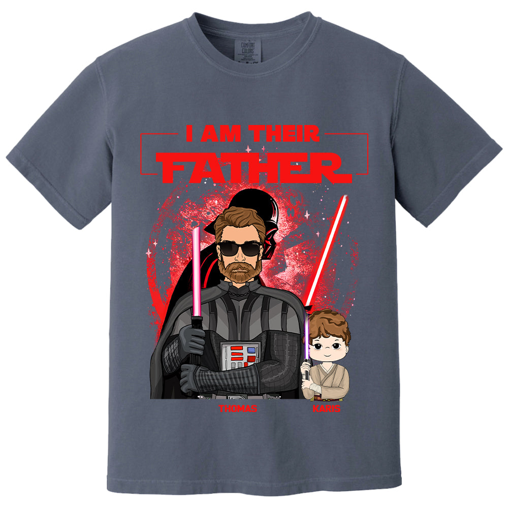 Retro I Am Their Father Custom Shirt For Dad - Father's Day Gift Tu20