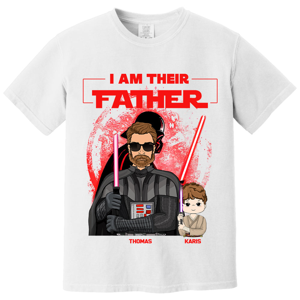 Retro I Am Their Father Custom Shirt For Dad - Father's Day Gift Tu20