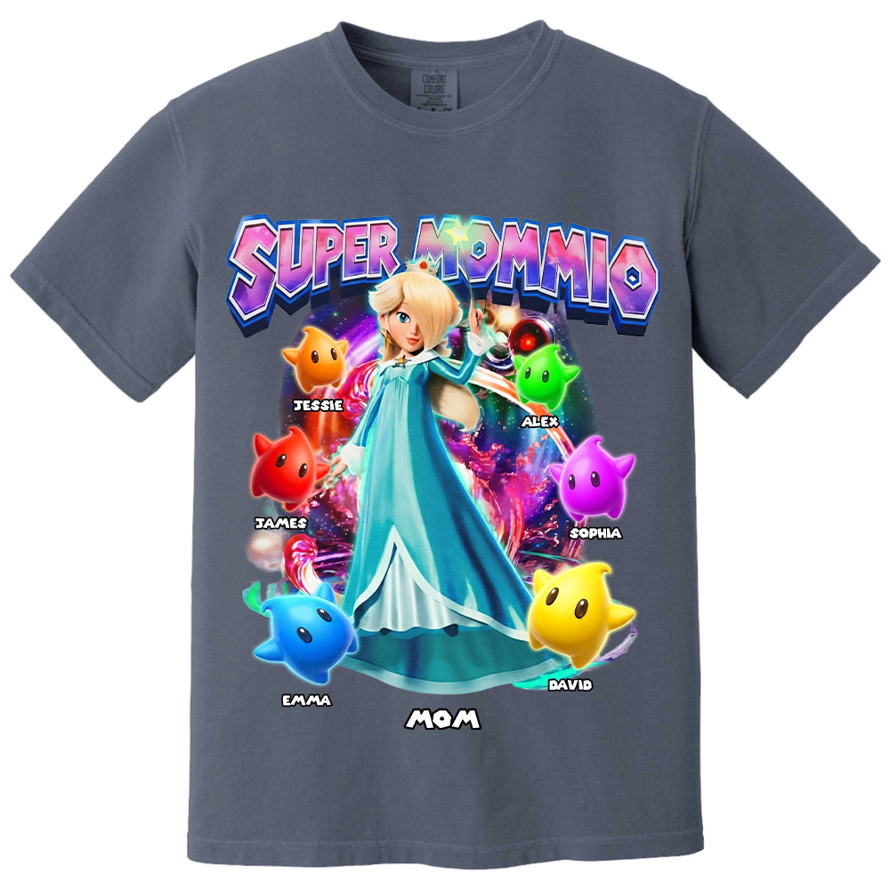 Personalized Vintage Princess Super Mommio T-Shirt, Super Mommio Retro 90s Graphic Tee, Universal Studios Shirt VH01