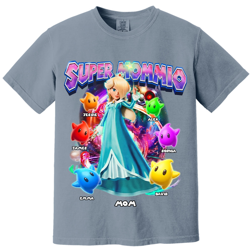 Personalized Vintage Princess Super Mommio T-Shirt, Super Mommio Retro 90s Graphic Tee, Universal Studios Shirt VH01