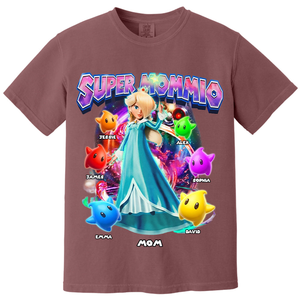 Personalized Vintage Princess Super Mommio T-Shirt, Super Mommio Retro 90s Graphic Tee, Universal Studios Shirt VH01