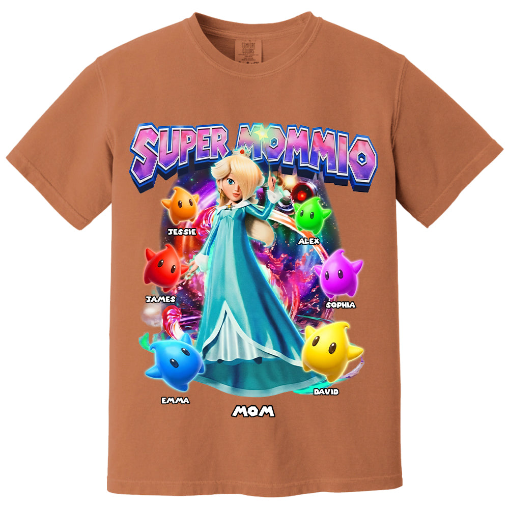 Personalized Vintage Princess Super Mommio T-Shirt, Super Mommio Retro 90s Graphic Tee, Universal Studios Shirt VH01