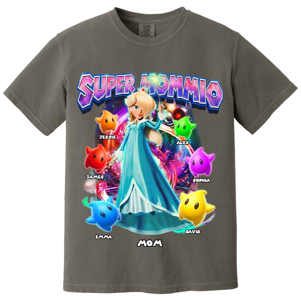 Personalized Vintage Princess Super Mommio T-Shirt, Super Mommio Retro 90s Graphic Tee, Universal Studios Shirt VH01