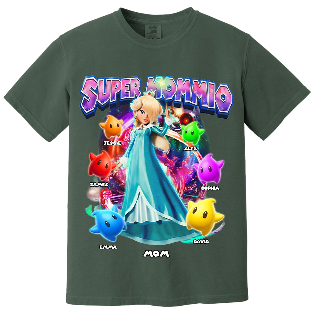 Personalized Vintage Princess Super Mommio T-Shirt, Super Mommio Retro 90s Graphic Tee, Universal Studios Shirt VH01
