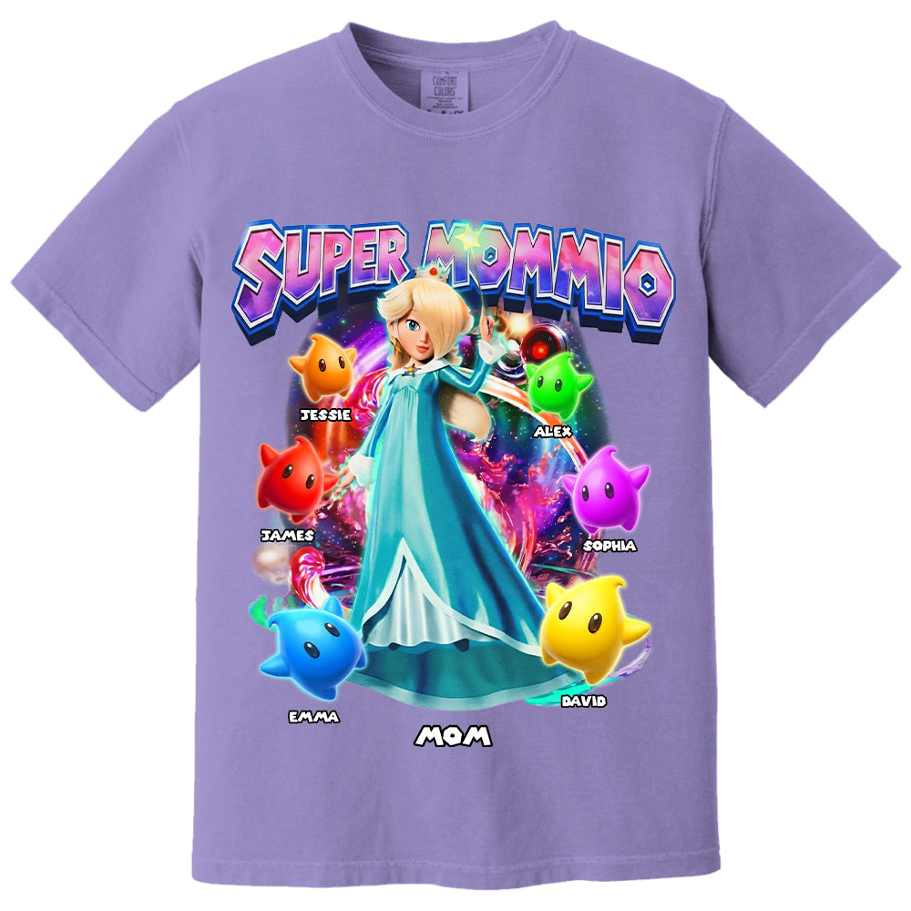 Personalized Vintage Princess Super Mommio T-Shirt, Super Mommio Retro 90s Graphic Tee, Universal Studios Shirt VH01