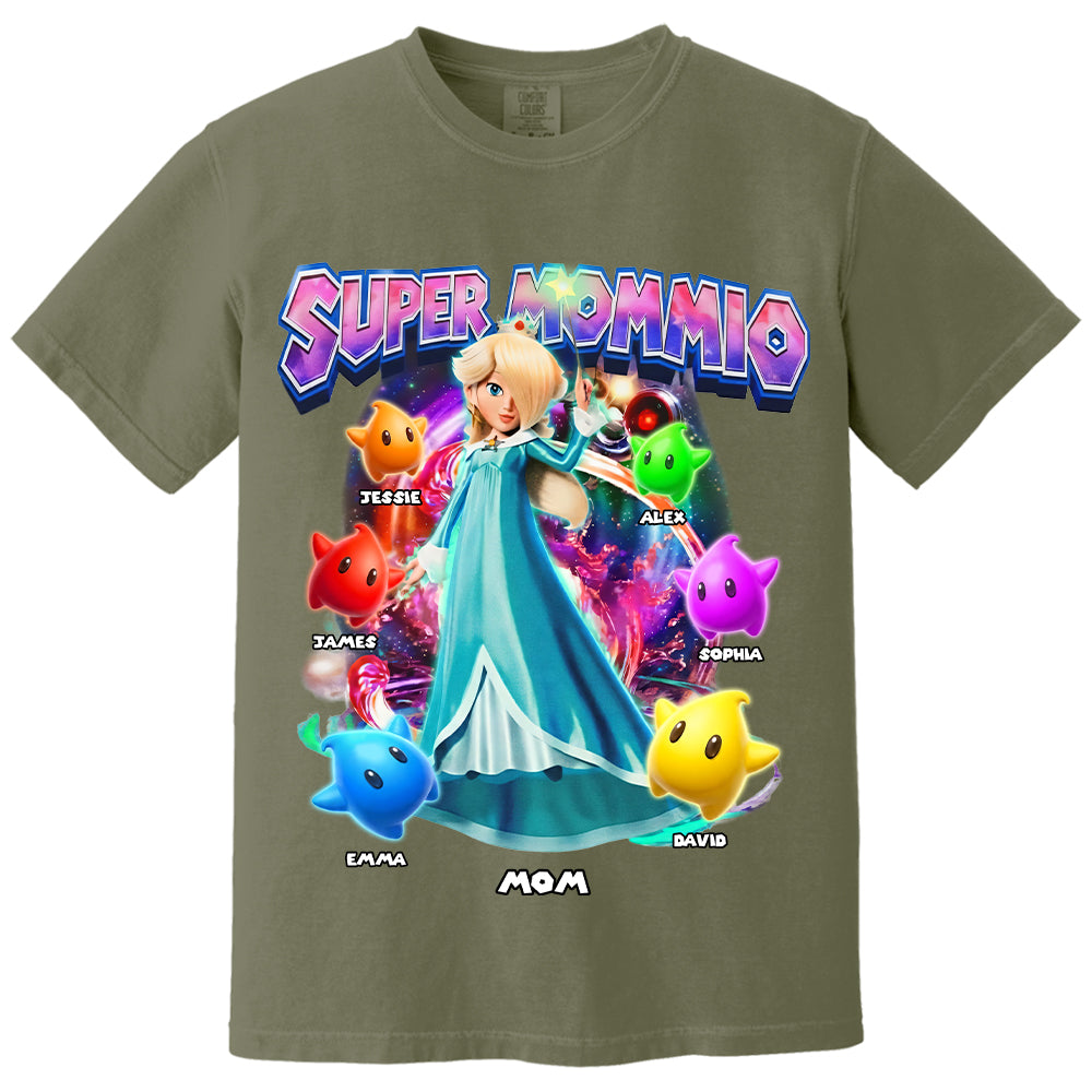 Personalized Vintage Princess Super Mommio T-Shirt, Super Mommio Retro 90s Graphic Tee, Universal Studios Shirt VH01
