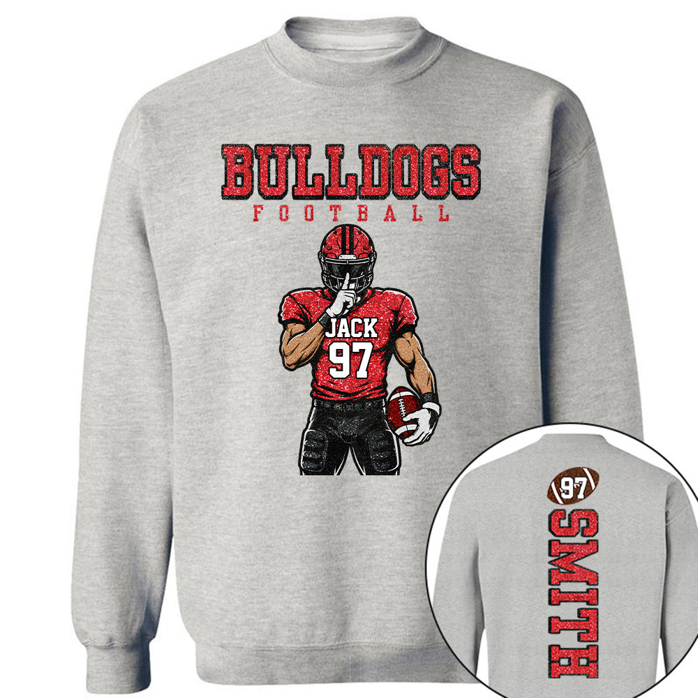 Personalized American Football Mom Shirt - Football GameDay Custom Shirt For Mom, Dad Na02 T24