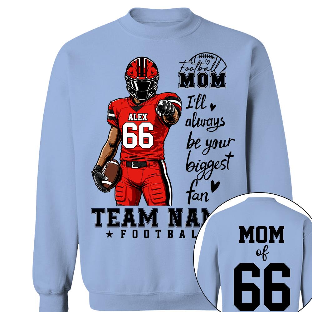 Personalized American Football Mom Shirt - Football GameDay Custom Shirt For Mom, Dad, Family Nh00