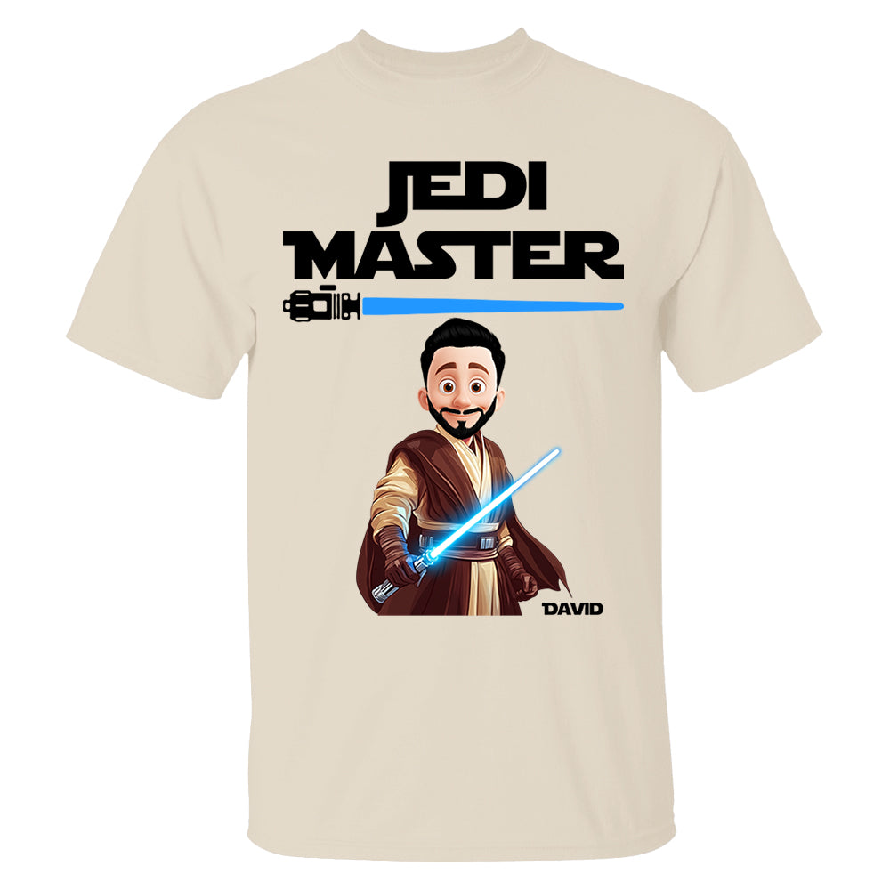 Jedi Master Young Padawan - Personalized Matching Shirts For Dad and Children Nh00