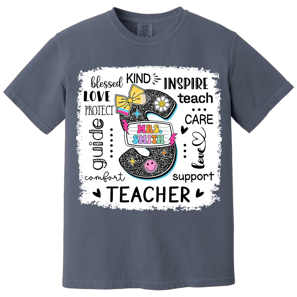 Custom Name T-Shirt Teacher, Appreciation Gift, Back To School Shirt A2110 Do99
