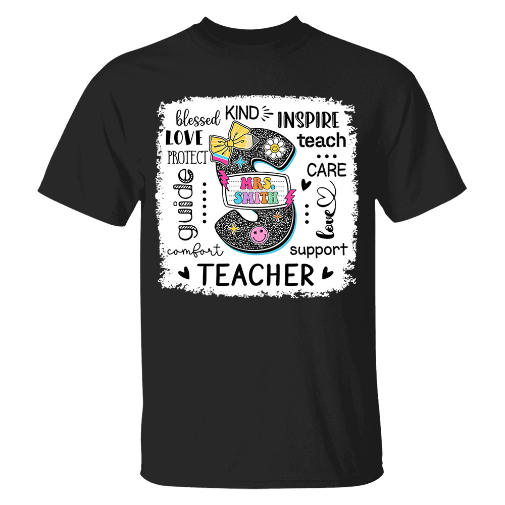 Custom Name T-Shirt Teacher, Appreciation Gift, Back To School Shirt A2110 Do99