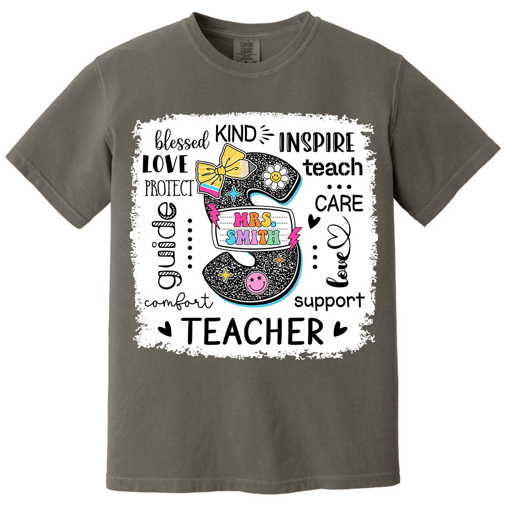 Custom Name T-Shirt Teacher, Appreciation Gift, Back To School Shirt A2110 Do99