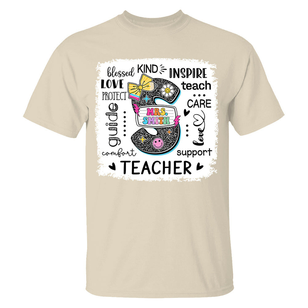 Custom Name T-Shirt Teacher, Appreciation Gift, Back To School Shirt A2110 Do99