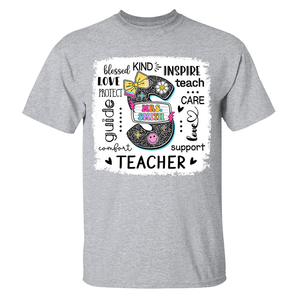 Custom Name T-Shirt Teacher, Appreciation Gift, Back To School Shirt A2110 Do99