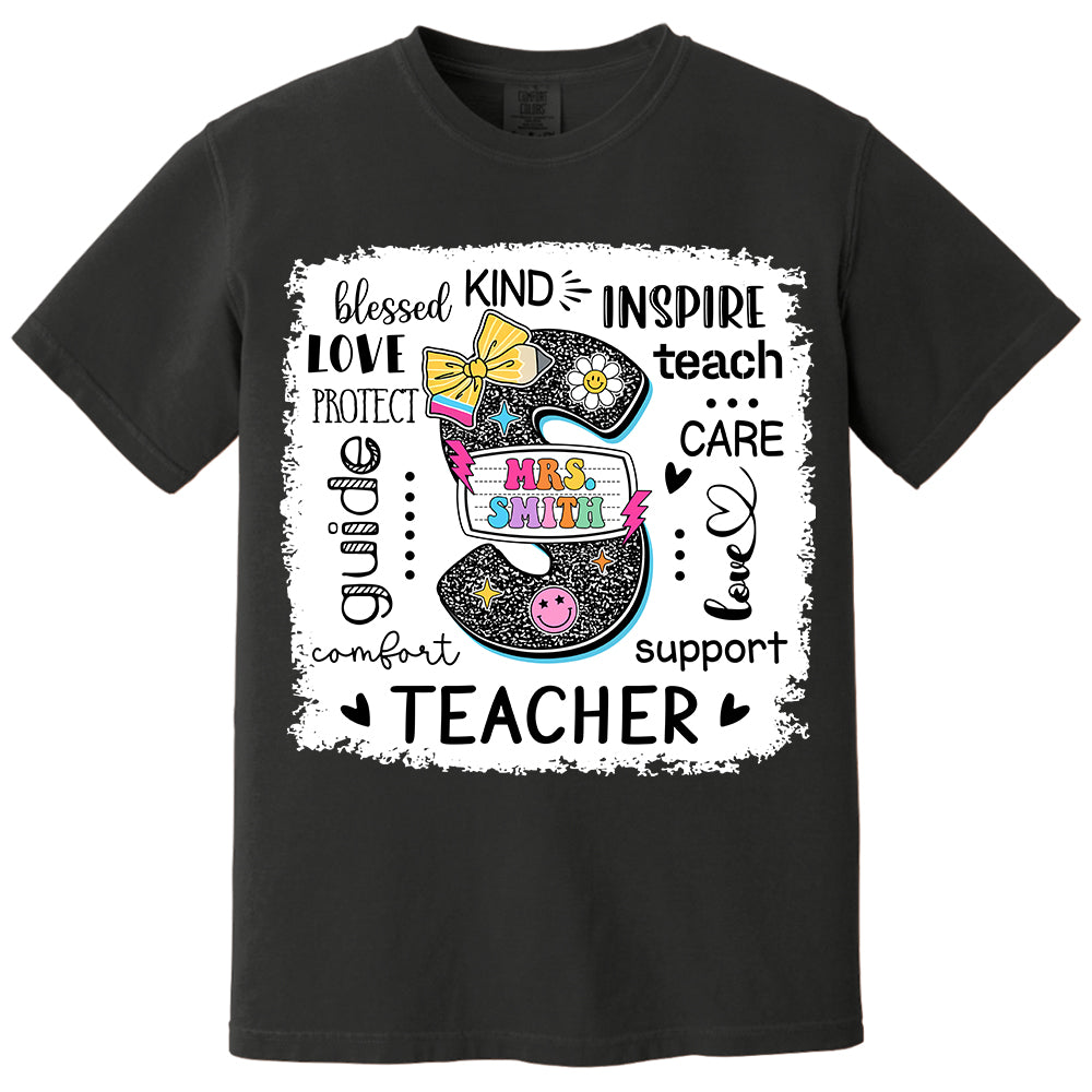 Custom Name T-Shirt Teacher, Appreciation Gift, Back To School Shirt A2110 Do99