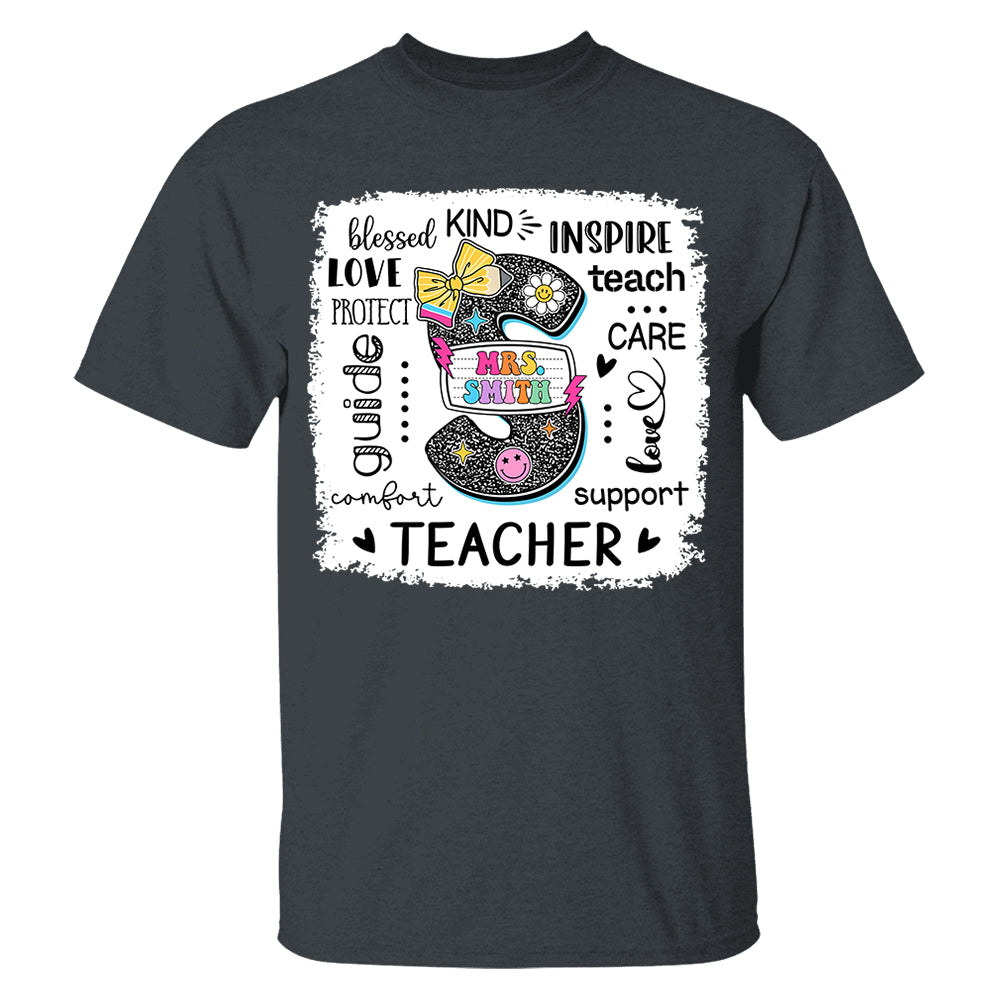 Custom Name T-Shirt Teacher, Appreciation Gift, Back To School Shirt A2110 Do99