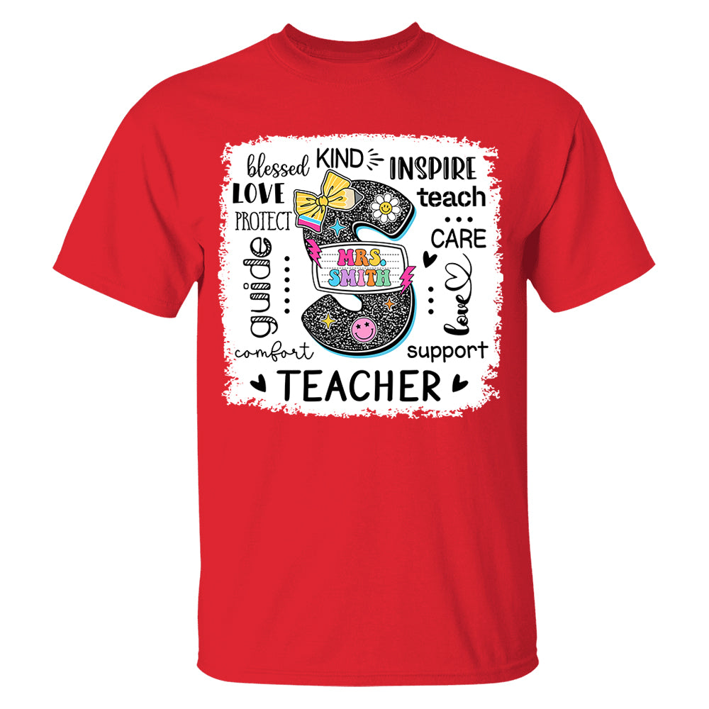Custom Name T-Shirt Teacher, Appreciation Gift, Back To School Shirt A2110 Do99