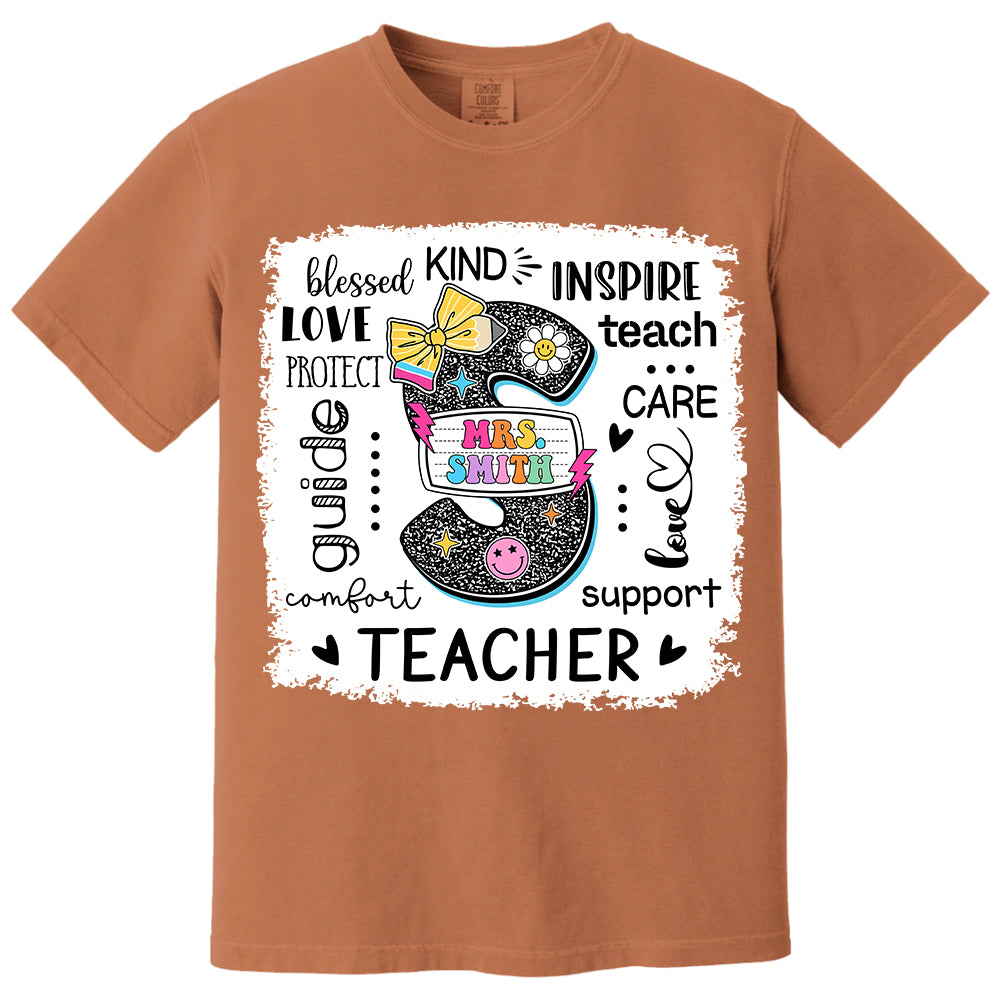 Custom Name T-Shirt Teacher, Appreciation Gift, Back To School Shirt A2110 Do99