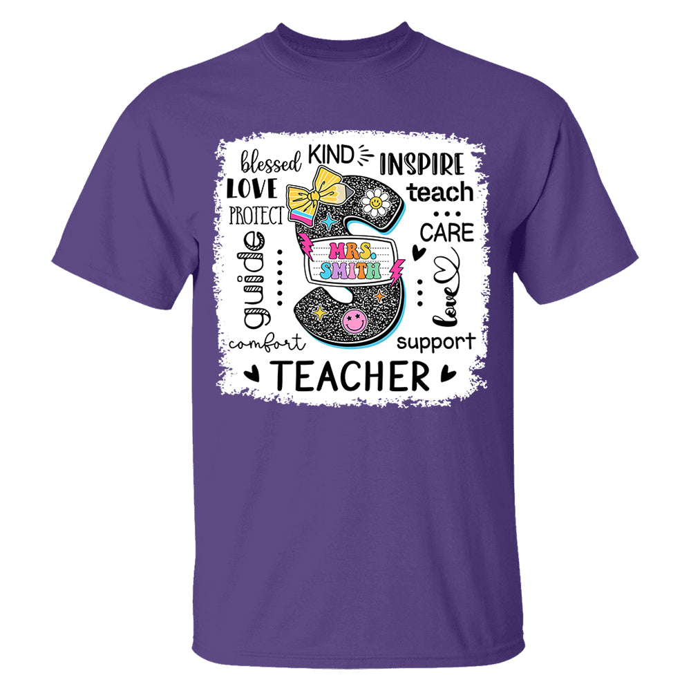 Custom Name T-Shirt Teacher, Appreciation Gift, Back To School Shirt A2110 Do99