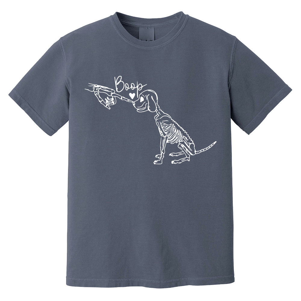 Comfort Colors Dog Skeleton Sweatshirt, Funny Dog Shirt, Dog Lover Gifts, Dog Mom Sweatshirt, Skeleton Sweatshirt, 2025 Happy Halloween
