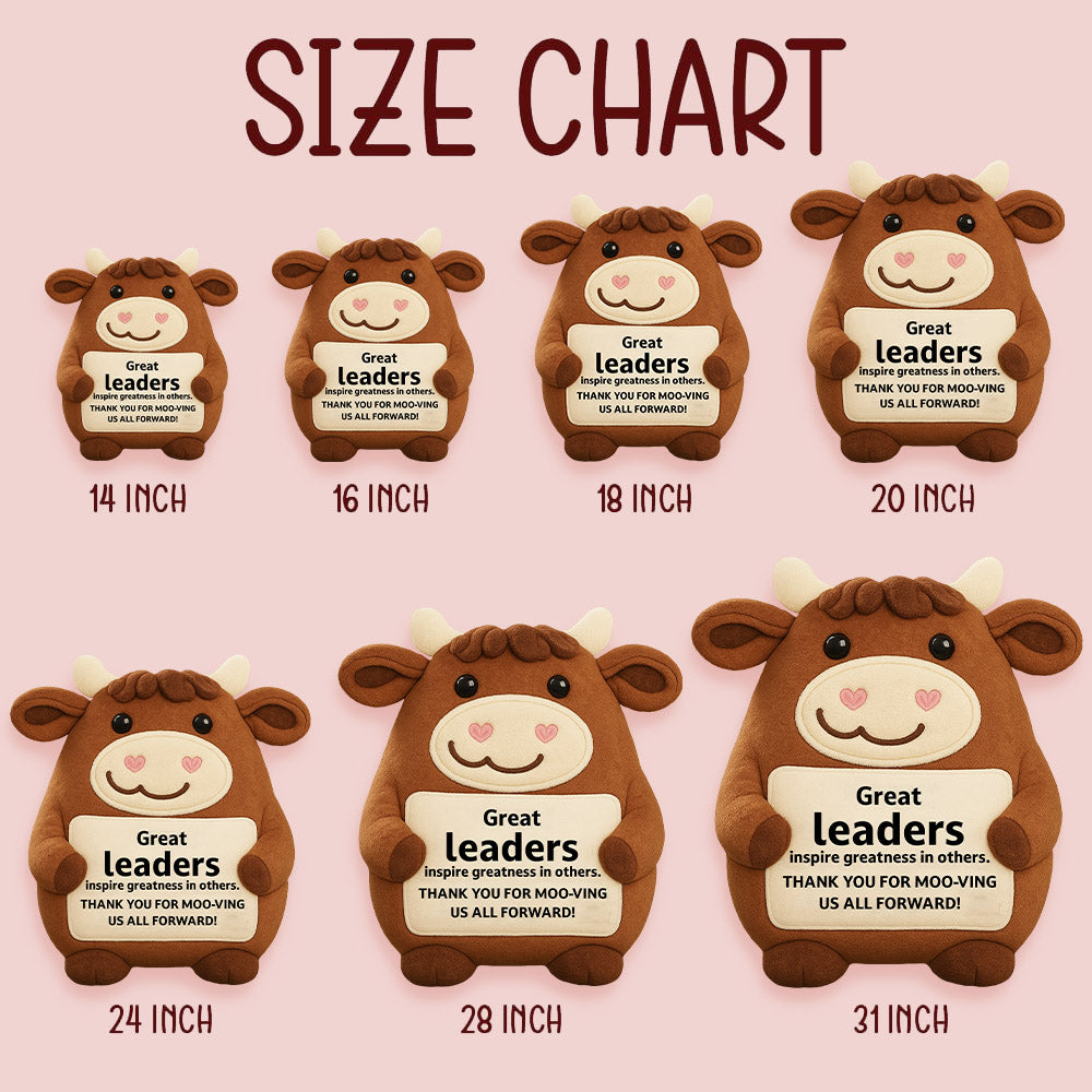 Personalized Ugly Plush Pillow Highland Cow Boss Gifts for Women, Boss Lady Gift for Women Men Female Male, Thank You Gifts for Bosses Leaders Supervisor Manager from Employee Coworker, Birthday Christmas Boss Day Nh00