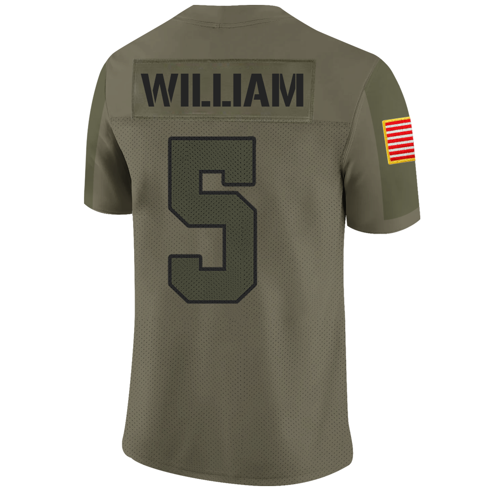 Personalized Jersey Football Military Shirt Gift For Veteran Soldier K1702