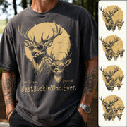 Personalized Best Buckin' Dad Ever T-Shirt Father Day Gifts for Dad Funny Papa Tshirt Cool Daddy Hunting Tee Vr2 Hv01