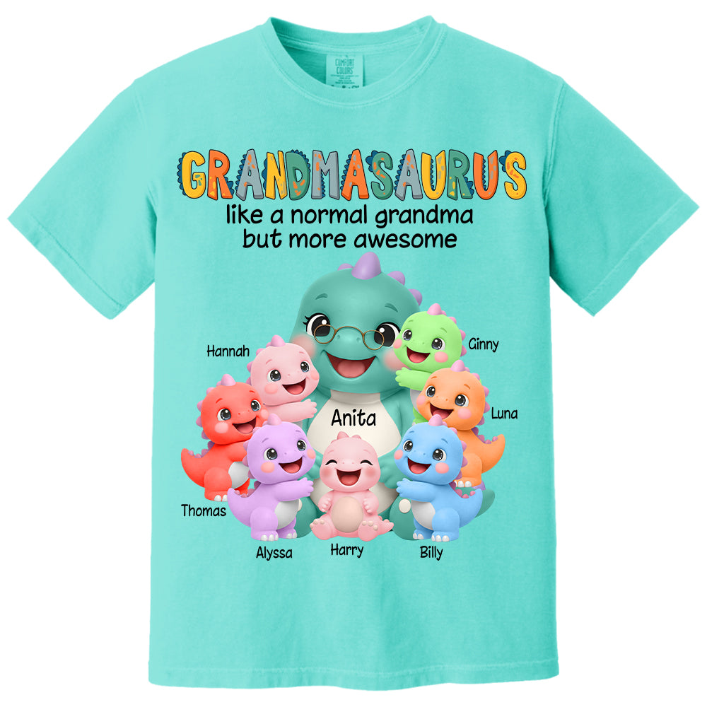 Grandmasaurus And Grandkids, Custom Shirt Gift For Grandma, Gift for Grandma Tshirt Sweatshirt MI209 Li29