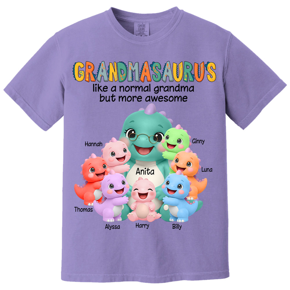Grandmasaurus And Grandkids, Custom Shirt Gift For Grandma, Gift for Grandma Tshirt Sweatshirt MI209 Li29