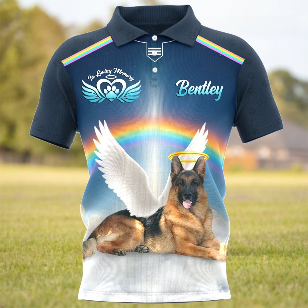 I Believe There Are Angles Among Us, In Loving Memory, Custom Photo Dog Memorial Shirt T1807