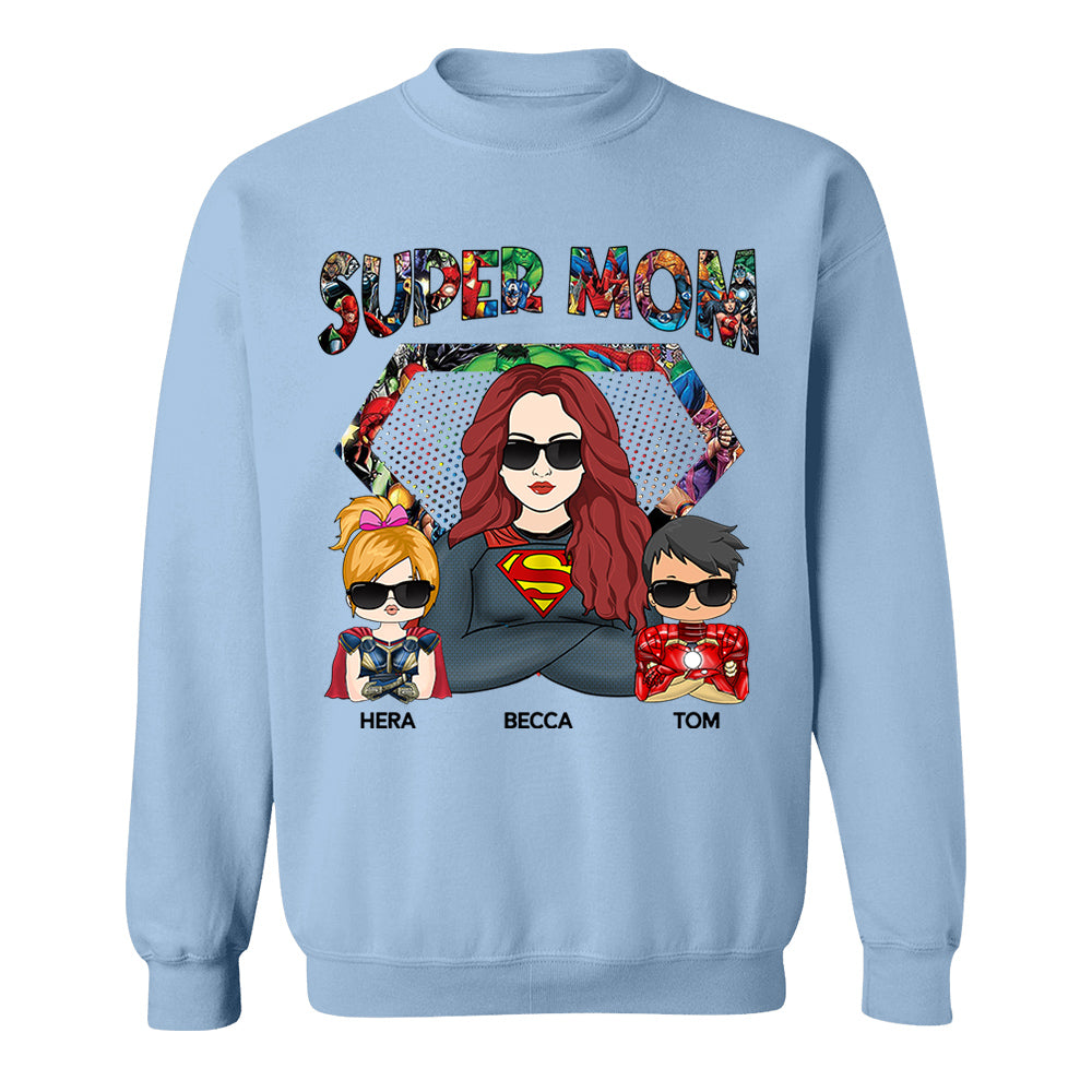 Super Mom - Personalized Shirt Nh00