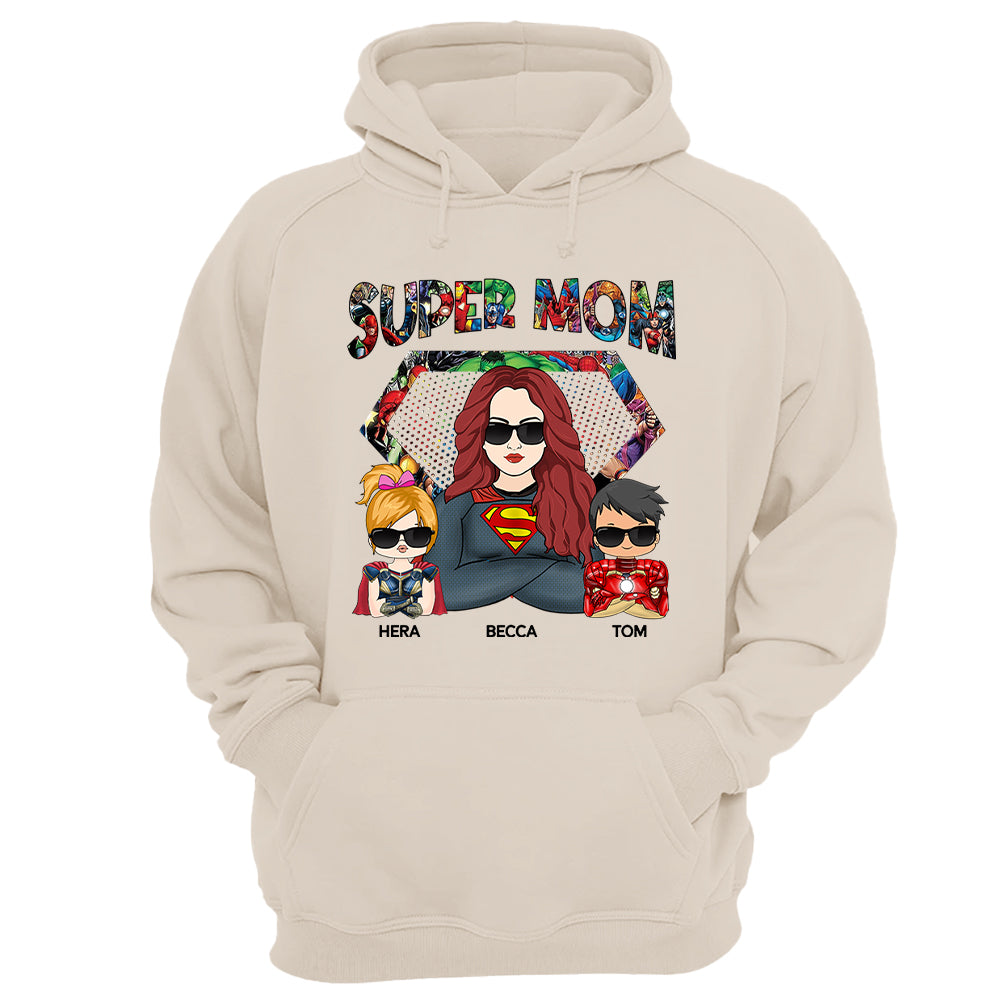 Super Mom - Personalized Shirt Nh00