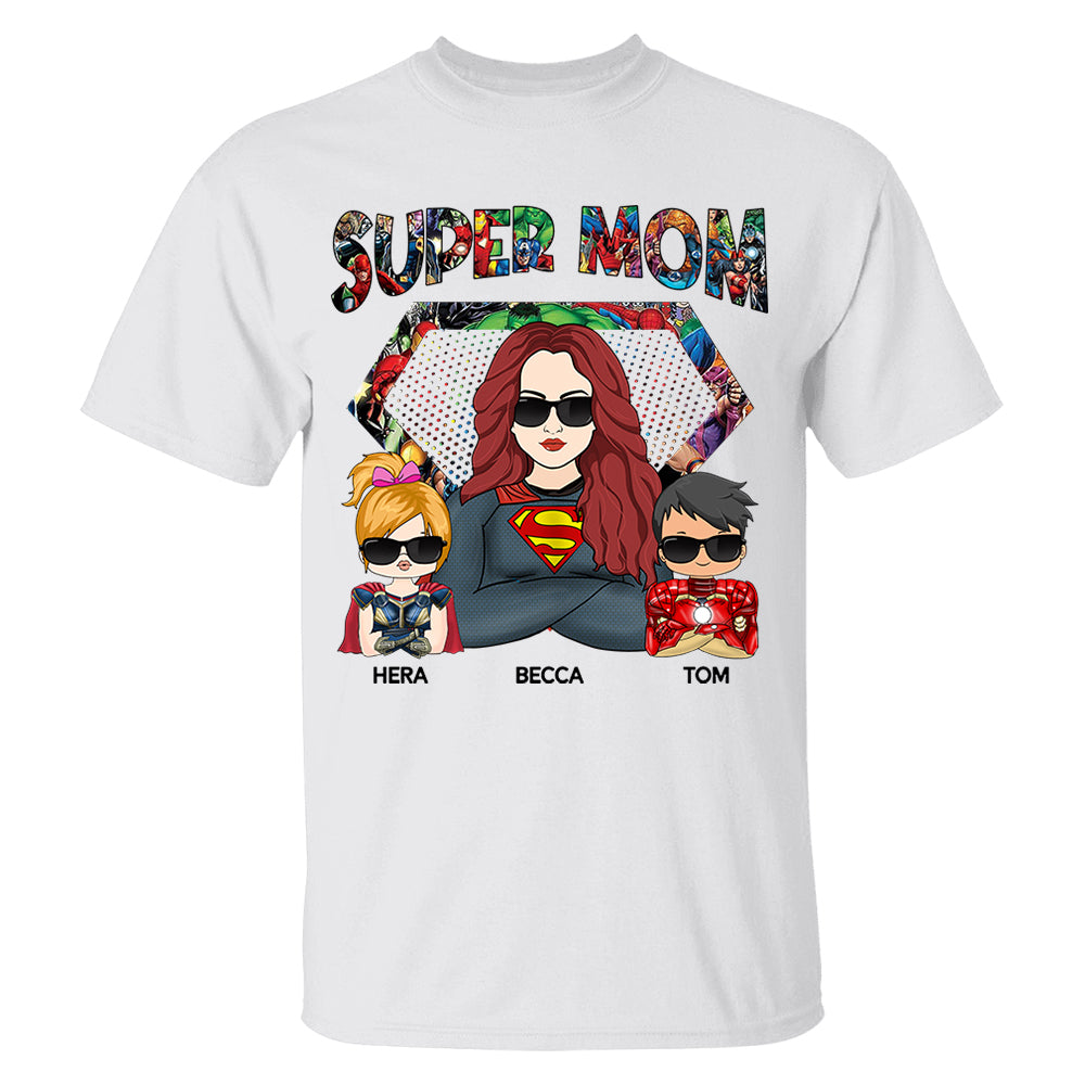 Super Mom - Personalized Shirt Nh00