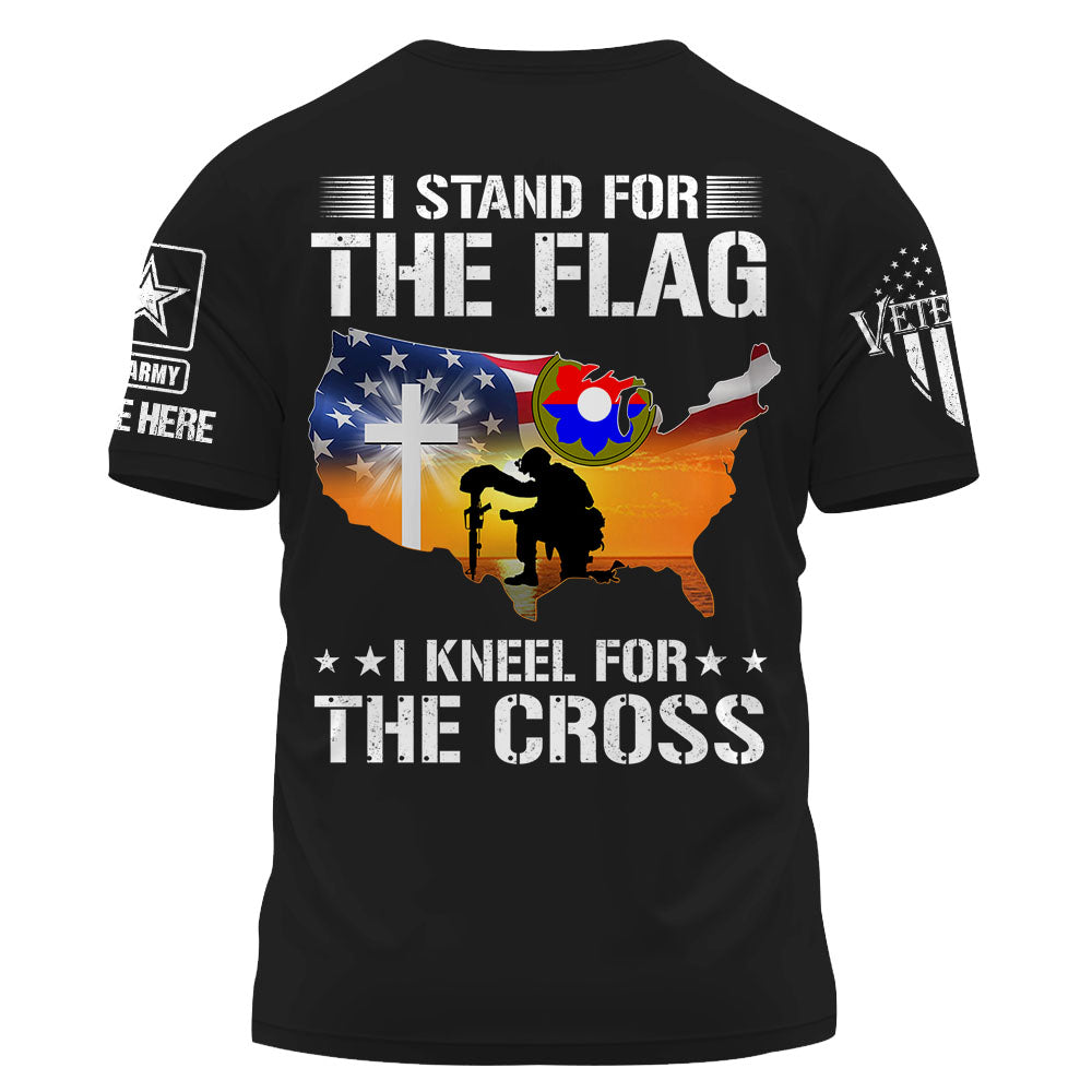 Personalized Shirt I Stand For The Flag I Kneel For The Cross Gift For Veterans K1702