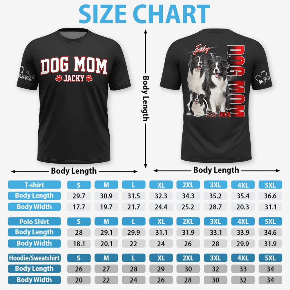 Dog Mom - Just A Girl Who Loves Dogs -  Personalized Dog Bootleg  Shirt - Gift For Dog Lover T1807 Hv01