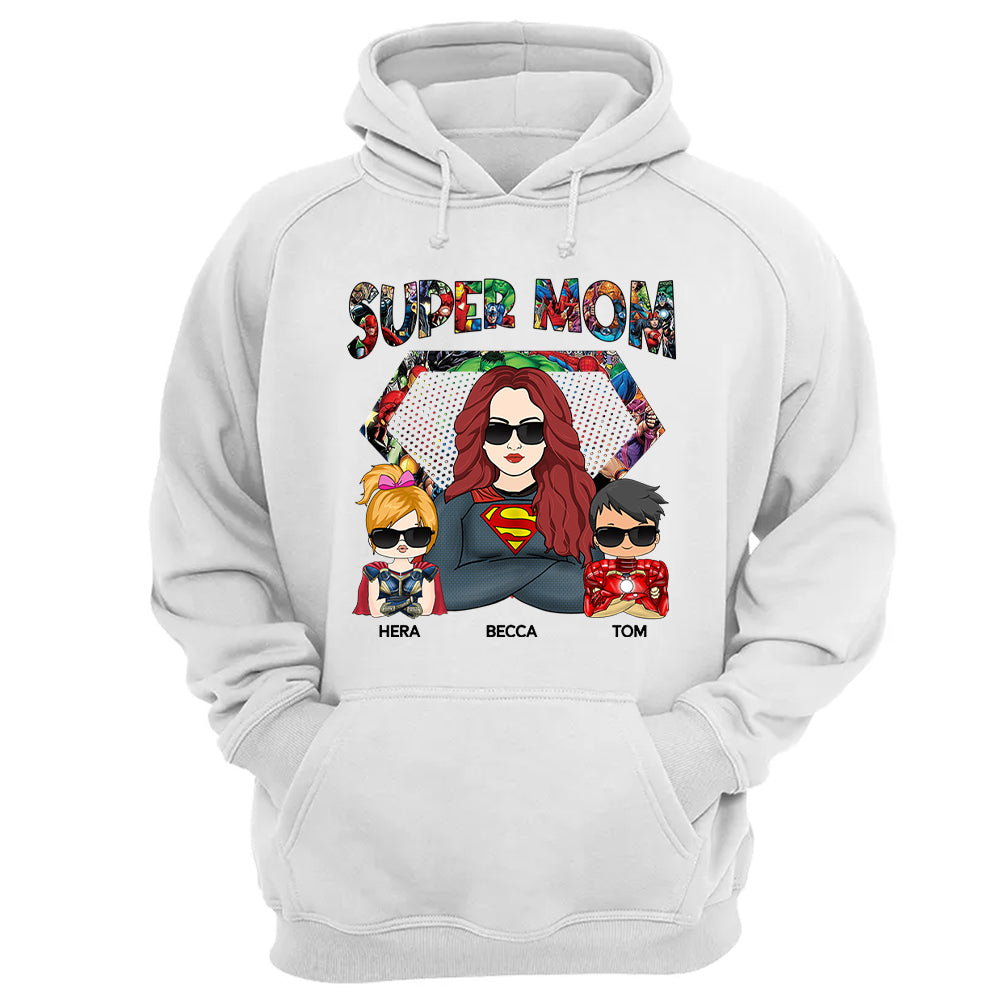 Super Mom - Personalized Shirt Nh00