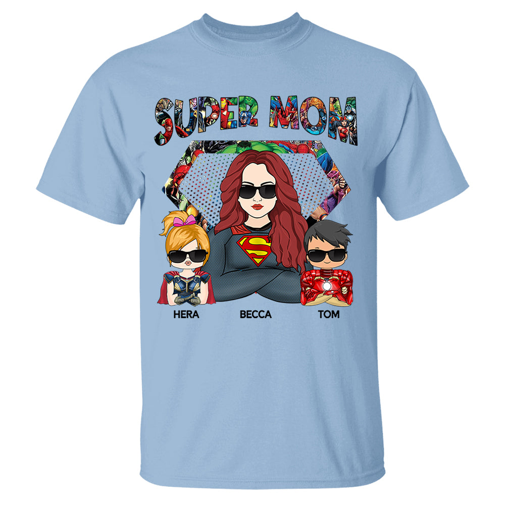 Super Mom - Personalized Shirt Nh00