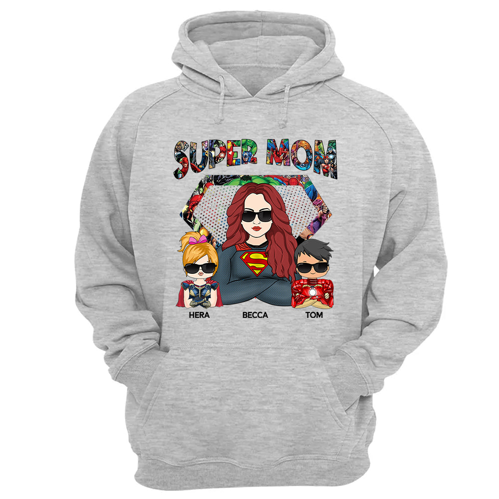 Super Mom - Personalized Shirt Nh00