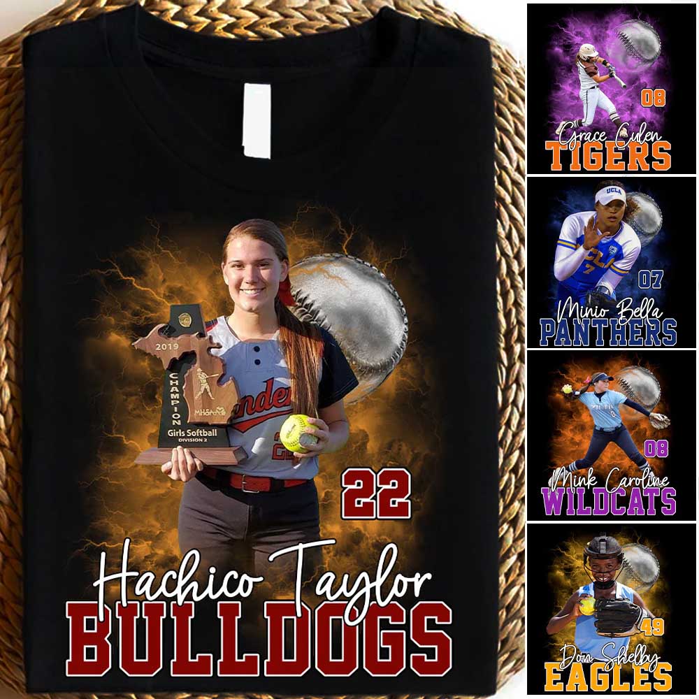 Game Day Solfball Personalized Shirt Custom Photo And Team Name