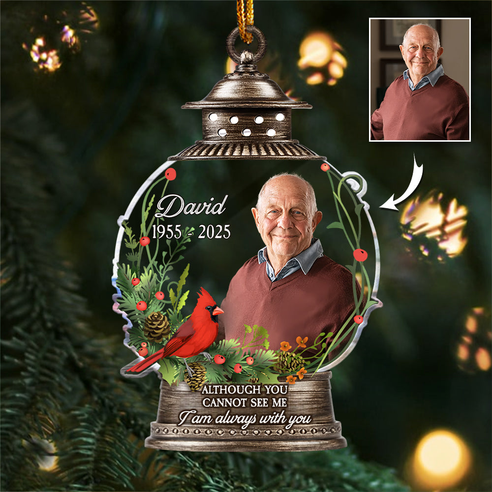 I'm Always With You - Personalized Memorial Photo Acrylic Ornament T1807