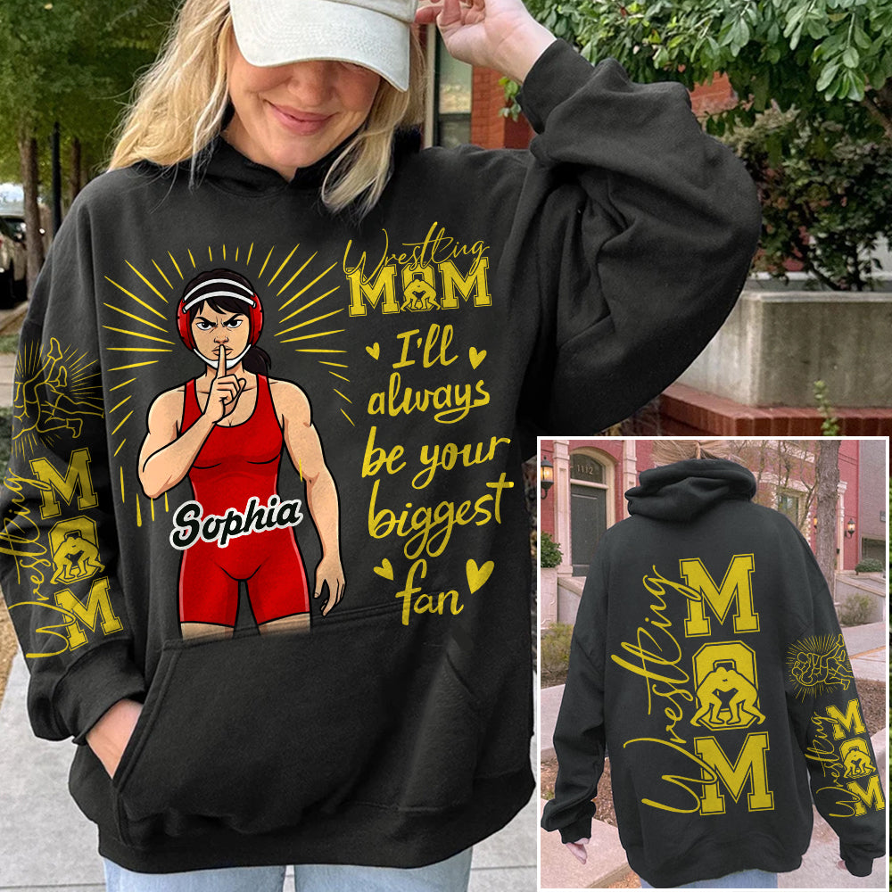 Personalized Wrestling Player Shirt For Sport Wrestling Mom